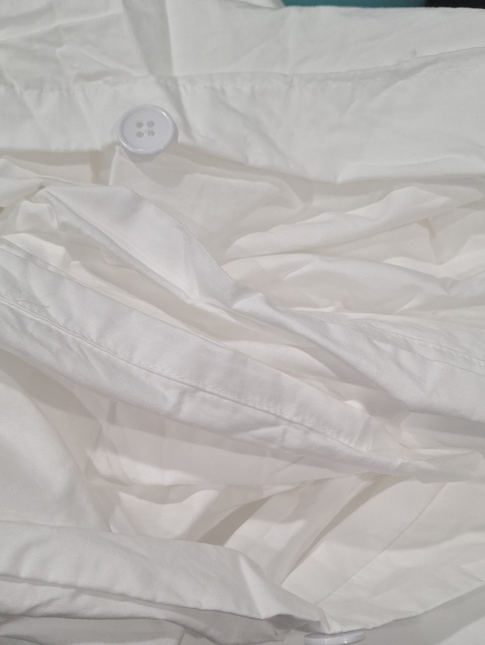 Quince 100% Organic Cotton Duvet Set White F/Q EUC - Picture 5 of 6